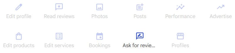 Click the highlighted button in your Google Business Profile to grab your review link.