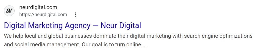 Plastic surgery SEO title and description example